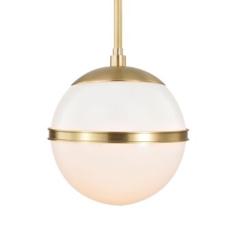 Truax One Light Chandelier in Aged Brass by Crystorama