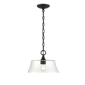 Caily One Light Pendant in Matte Black by Millennium