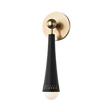 Tupelo LED Wall Sconce in Aged Brass by Hudson Valley