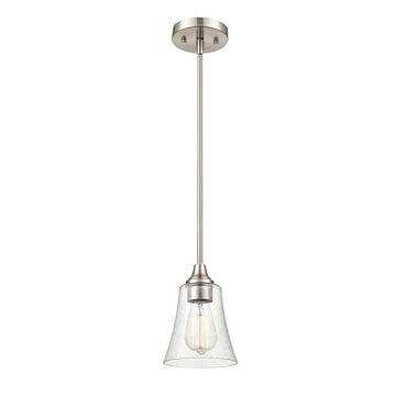 Caily One Light Pendant in Brushed Nickel by Millennium
