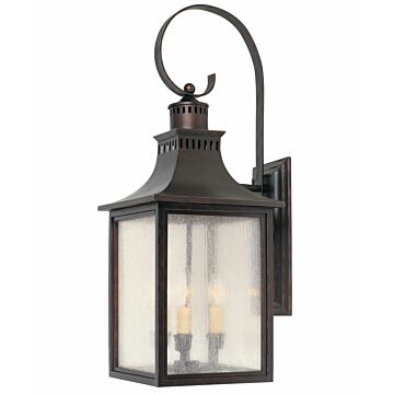 Monte Grande Three Light Wall Lantern in English Bronze by Savoy House