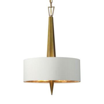 Obeliska 3-Light Chandelier in Warm Gold