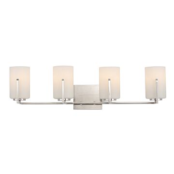 Dart Four Light Bath Vanity in Satin Nickel by Maxim