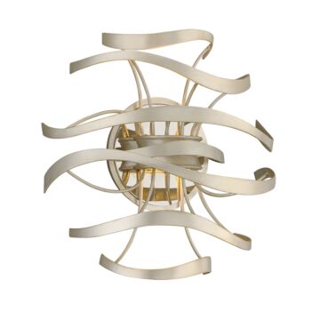 Calligraphy LED Wall Sconce in Silver Leaf by Corbett Lighting