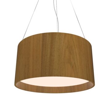 Cylindrical 3-Light Pendant in Louro Freijo