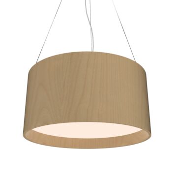 Cylindrical 3-Light Pendant in Maple