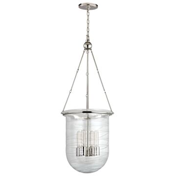Willet Four Light Pendant in Polished Nickel by Hudson Valley