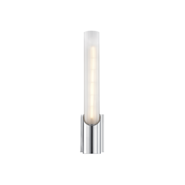 Pylon One Light Wall Sconce in Polished Chrome by Hudson Valley