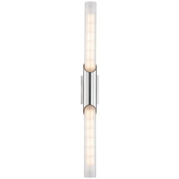 Pylon Two Light Wall Sconce in Polished Chrome by Hudson Valley
