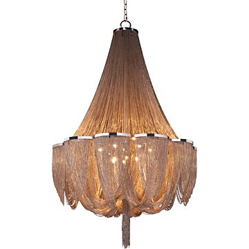 Chantilly LED Chandelier in Polished Nickel by Maxim
