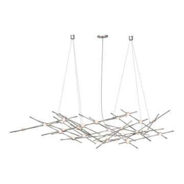 Constellation LED Lantern in Satin Nickel by Sonneman