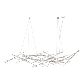 Constellation LED Lantern in Satin Nickel by Sonneman