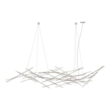 Constellation LED Lantern in Satin Nickel by Sonneman