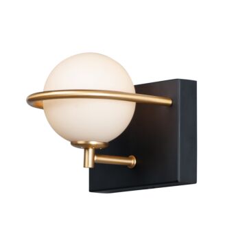 Revolve LED Bath Vanity in Black   Gold by Maxim