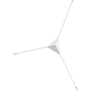 Sonneman Abstract™ 41 Inch Ceiling Light in Satin White