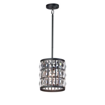 Madeline One Light Mini Pendant in Black by Maxim