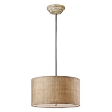 Dafina 3-Light Pendant in Antiqued Burlap