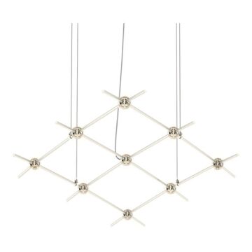 Constellation LED Lantern in Satin Nickel by Sonneman