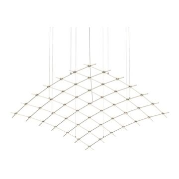 Constellation LED Lantern in Satin Nickel by Sonneman