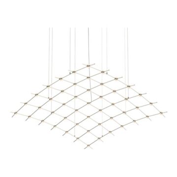 Constellation LED Lantern in Satin Nickel by Sonneman