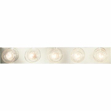 Broadway-Deluxe 5-Light Bathroom Vanity Light Bracket in Polished Chrome