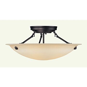 Oasis 3-Light Ceiling Mount in Bronze