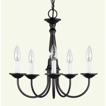 Home Basics 5-Light Chandelier in Bronze