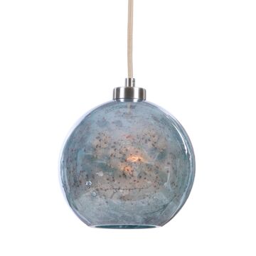 Gemblue 1-Light Mini Pendant in Brushed Nickel