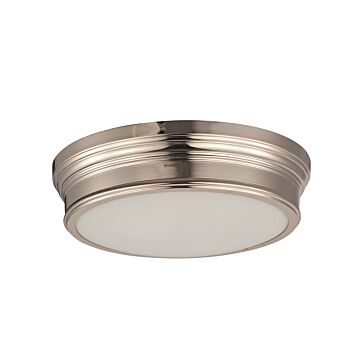 Fairmont Two Light Flush Mount in Natural Aged Brass by Maxim