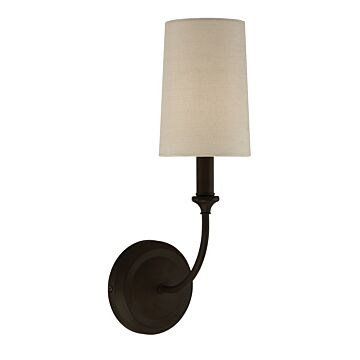 Sylvan One Light Wall Sconce in Dark Bronze by Crystorama