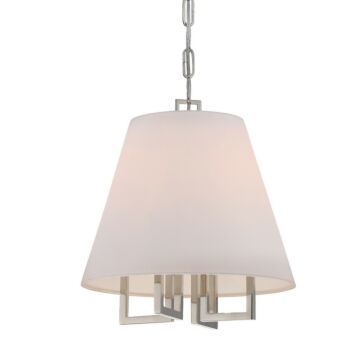 Westwood Four Light Mini Chandelier in Polished Nickel by Crystorama