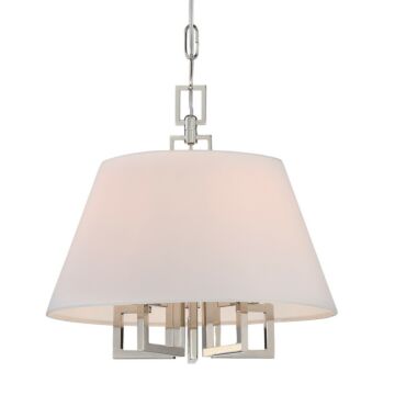 Westwood Five Light Mini Chandelier in Polished Nickel by Crystorama