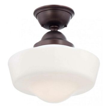  One Light Semi Flush Mount in Brushed Bronze by MinkaLavery