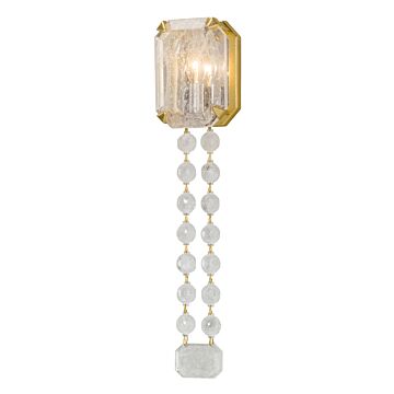 Alibi One Light Wall Sconce in Gold Leaf by Corbett Lighting