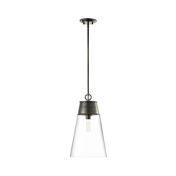 Z-Lite Wentworth 1-Light Pendant Light In Plated Bronze