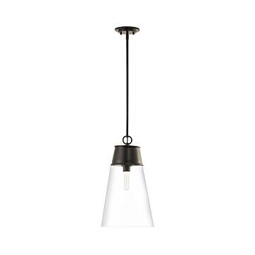 Z-Lite Wentworth 1-Light Pendant Light In Matte Black