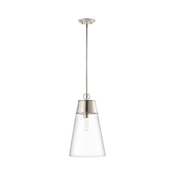 Z-Lite Wentworth 1-Light Pendant Light In Polished Nickel