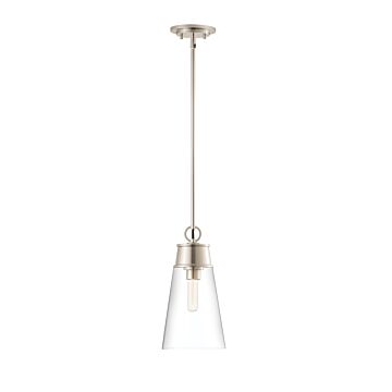 Z-Lite Wentworth 1-Light Pendant Light In Brushed Nickel