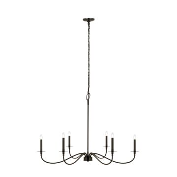 Z-Lite Arrington 6-Light Chandelier In Matte Black