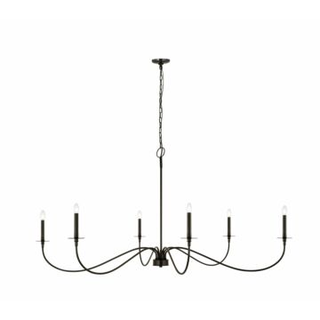 Z-Lite Arrington 6-Light Chandelier In Matte Black