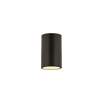 Z-Lite Harley 1-Light Flush Mount Ceiling Light In Matte Black