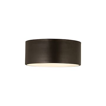 Z-Lite Harley 2-Light Flush Mount Ceiling Light In Bronze