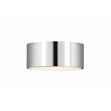 Z-Lite Harley 2-Light Flush Mount Ceiling Light In Chrome