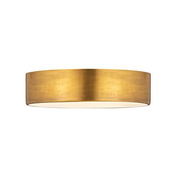Z-Lite Harley 4-Light Flush Mount Ceiling Light In Rubbed Brass
