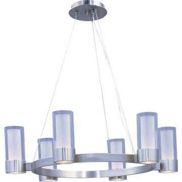 Silo Six Light Chandelier in Polished Chrome by Maxim