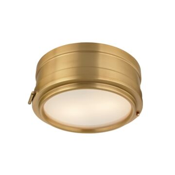 Rye Two Light Flush Mount in Aged Brass by Hudson Valley