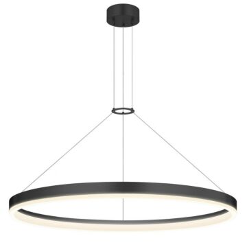 Corona LED Pendant in Satin Black by Sonneman