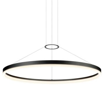 Corona LED Pendant in Satin Black by Sonneman