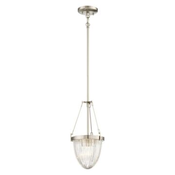 Minka Lavery Atrio 8 Inch Pendant Light in Brushed Nickel