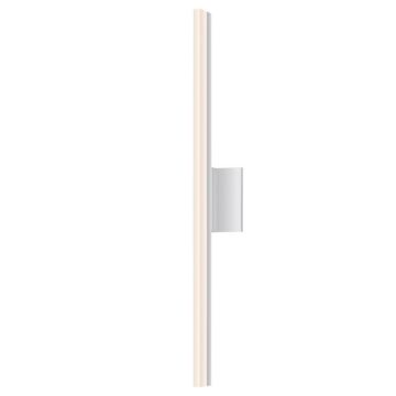 Stiletto LED Wall Sconce in Bright Satin Aluminum by Sonneman
